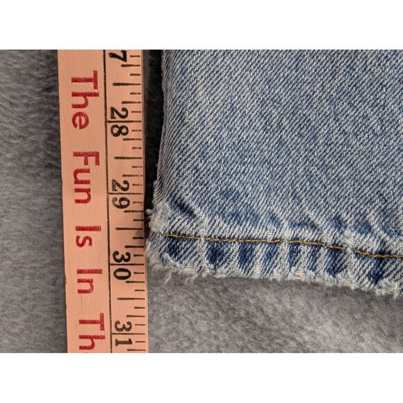 Vintage Levis 550 Jeans Mens 34x30 Light Wash Relaxed Tapered Distressed 90s - Picture 9 of 16